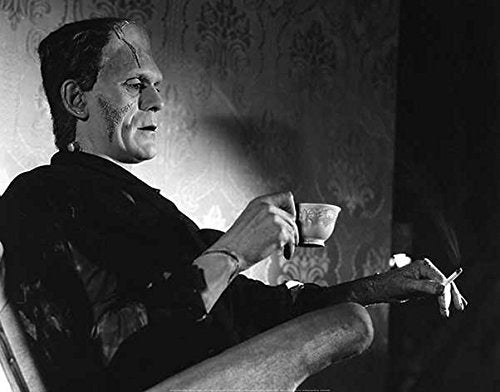Even Monsters Need A Break (Frankenstein / Boris Karloff) 28x22 Art Print Poster by Image Conscious