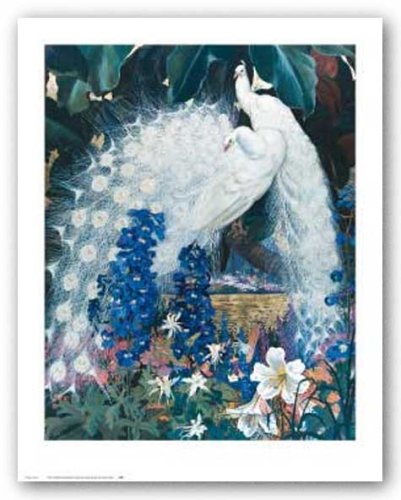 Peacocks by Jessie Arms Botke 28"x22" Art Print Poster