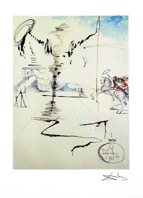 artworkforless.com Don Quixote by Salvador Dali - 24 x 18 inches - Fine Art Print/Poster