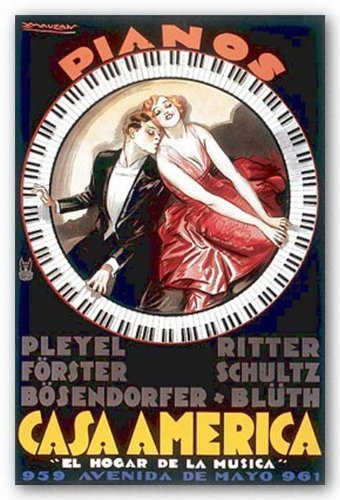 Bruce Teleky Casa America by Achille Mauzan 38"x26.25" Art Print Poster