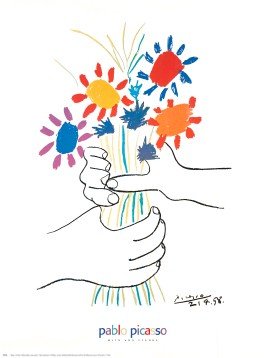 Bouquet With Hands - Poster by Pablo Picasso (24 x 30)