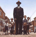 Willie Foster and Young Fans by Kadir Nelson - 28 3/4 x 27 inches - Fine Art Print / Poster