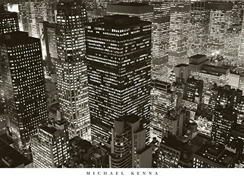 Poster Discount Mary Poppins Over Midtown, New York, 2006 Art Print Art Poster Print by Michael Kenna, 36x27