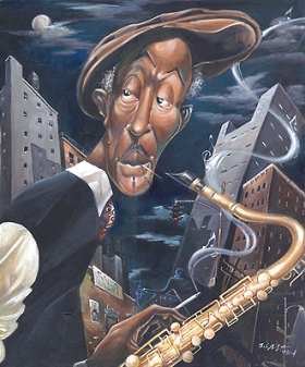 "Straight No Chaser" African American Art Music Print