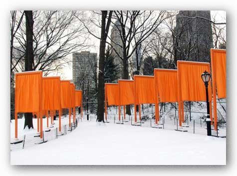 The Gates by Christo, Central Park by Igor Maloratsky - 13 x 19 inches - Fine Art Print / Poster