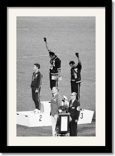 Black Power Olympic Medalists, Mexico City, 1968 - Anon | Art Print Poster