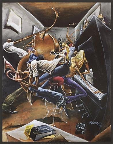 Rent Party by Frank Morrison Art Print Size:22 "x 28 "