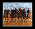 Kolongi Brathwaite Freedom Riders (African American History) (8x10 inches - Framed Art Print - Black Frame)