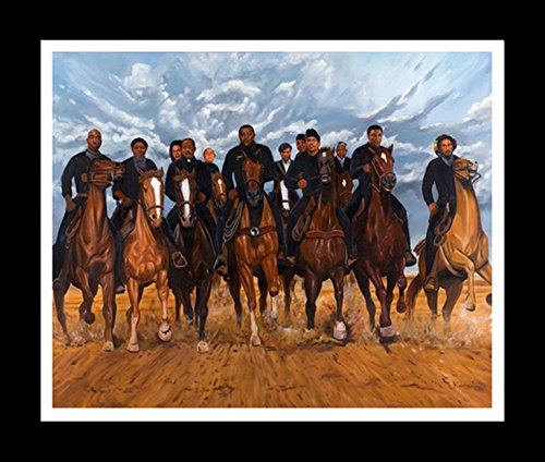 Kolongi Brathwaite Freedom Riders (African American History) (8x10 inches - Framed Art Print - Black Frame)