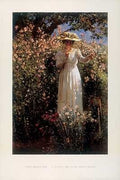 A Summer's Day in the Flower Garden by Robert Payton Reid - 36 x 24 inches - Fine Art Print / Poster