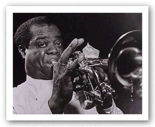 Louis Armstrong by William Gottlieb - 24 x 30 inches - Fine Art Print / Poster