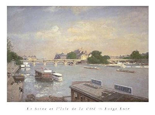 artworkforless.com La Seine et l'Isle de la Cite by Luigi Loir - 23 1/2 x 31 1/2 inches - Fine Art Print/Poster