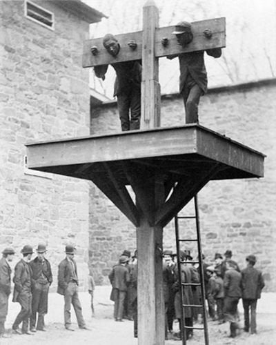 African American Men, Delaware Pillory and Whipping Post, 1889 McMahan Photograph Archives by Samuel M. Fox 10"x8" Art Print Poster