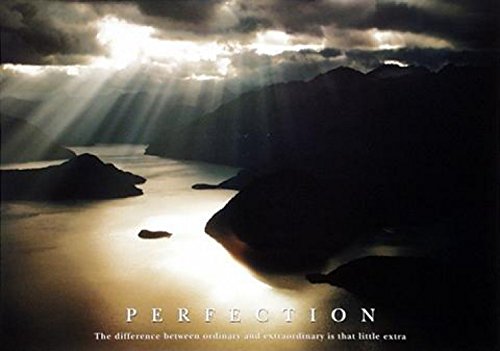 1art1 1290 Motivation Perfection That Little Extra Poster 91 x 61 cm