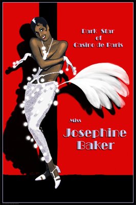 Joesphine Baker - Poster by Clifford Faust (12 x 18)