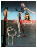 Bruce Teleky Woman with a Head of Roses by Salvador Dali Art Print Poster (16 1/4 x 21 1/4")