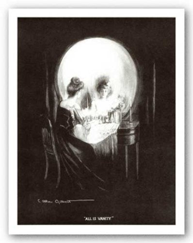 All is Vanity by Charles Allan Gilbert 12.75"x9" Art Print Poster