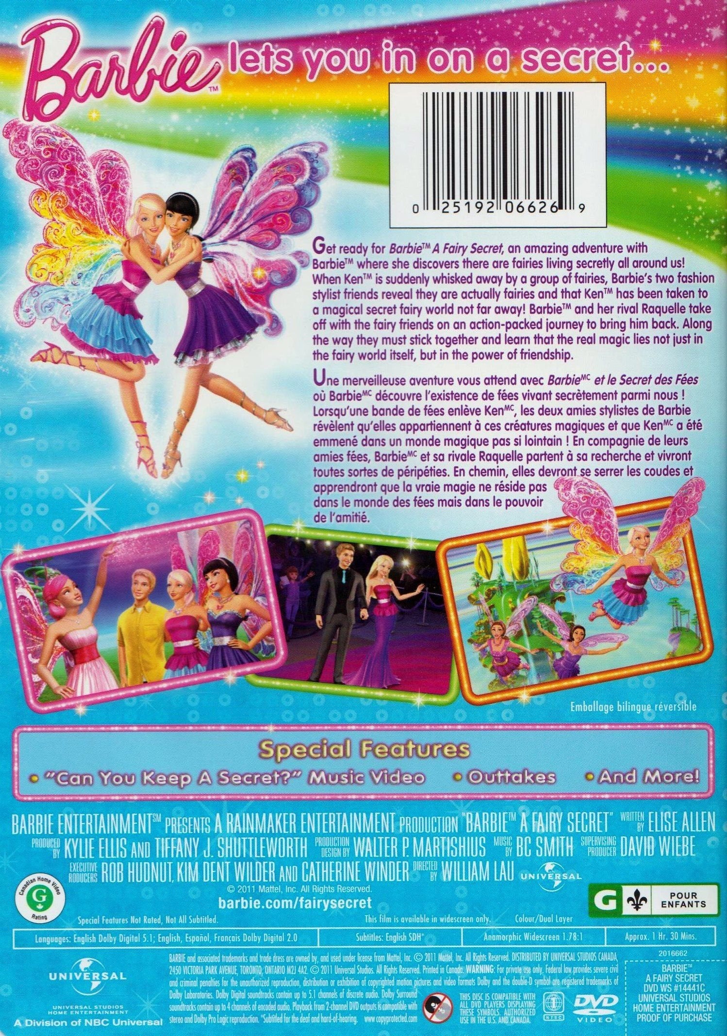 Barbie: A Fairy Secret [DVD]