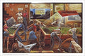 Bruce Teleky Change for a Dollar (Pool Hall) by Frank Morrison 13.5x9 Art Print Poster Ethnic African American Interior Entertainment, Multicolor