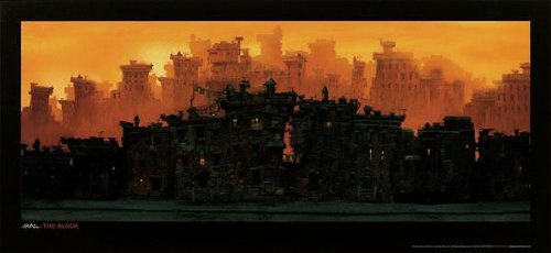 (15x32) The Block Justin BUA art print POSTER urban NYC RARE