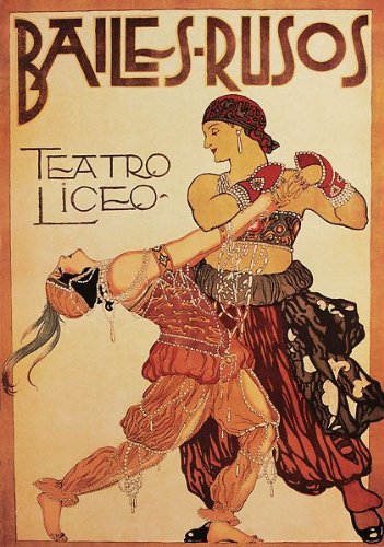 Art Poster Print - Bailes-Rusos - Artist: unknown- Poster Size: 36 X 25
