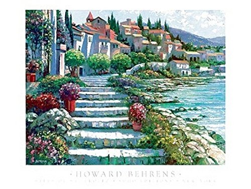 Steps of Saint Tropez by Howard Behrens - 27 x 35 inches - Fine Art Print / Poster