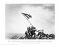 Flag Raising On Iwo Jima - Poster by Joe Rosenthal (32 x 24)