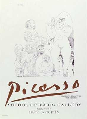 347 Series Etchings by Pablo Picasso - 30 x 22 inches - Fine Art Print / Poster