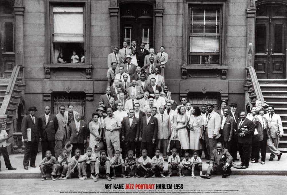 artworkforless.com Jazz Portrait - Harlem, New York, 1958 Art Print by Art Kane 35 x 24in