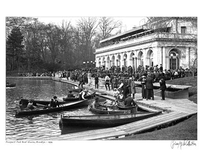 Prospect Park Boat House, Brooklyn, 1906 - Poster by Merlis Collection (14 x 11)