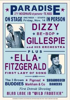 Art Poster Print - Dizzy Gillespie and Ella Fitzgerald, Detroit, 1947 - Artist: Anon - Poster Size: 24 X 17