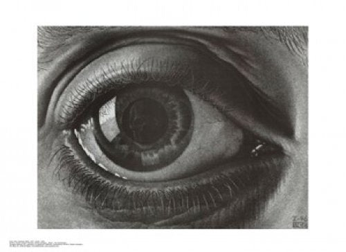 Eye by M.C. Escher - 15 3/4 x 21 5/8 inches - Fine Art Print / Poster