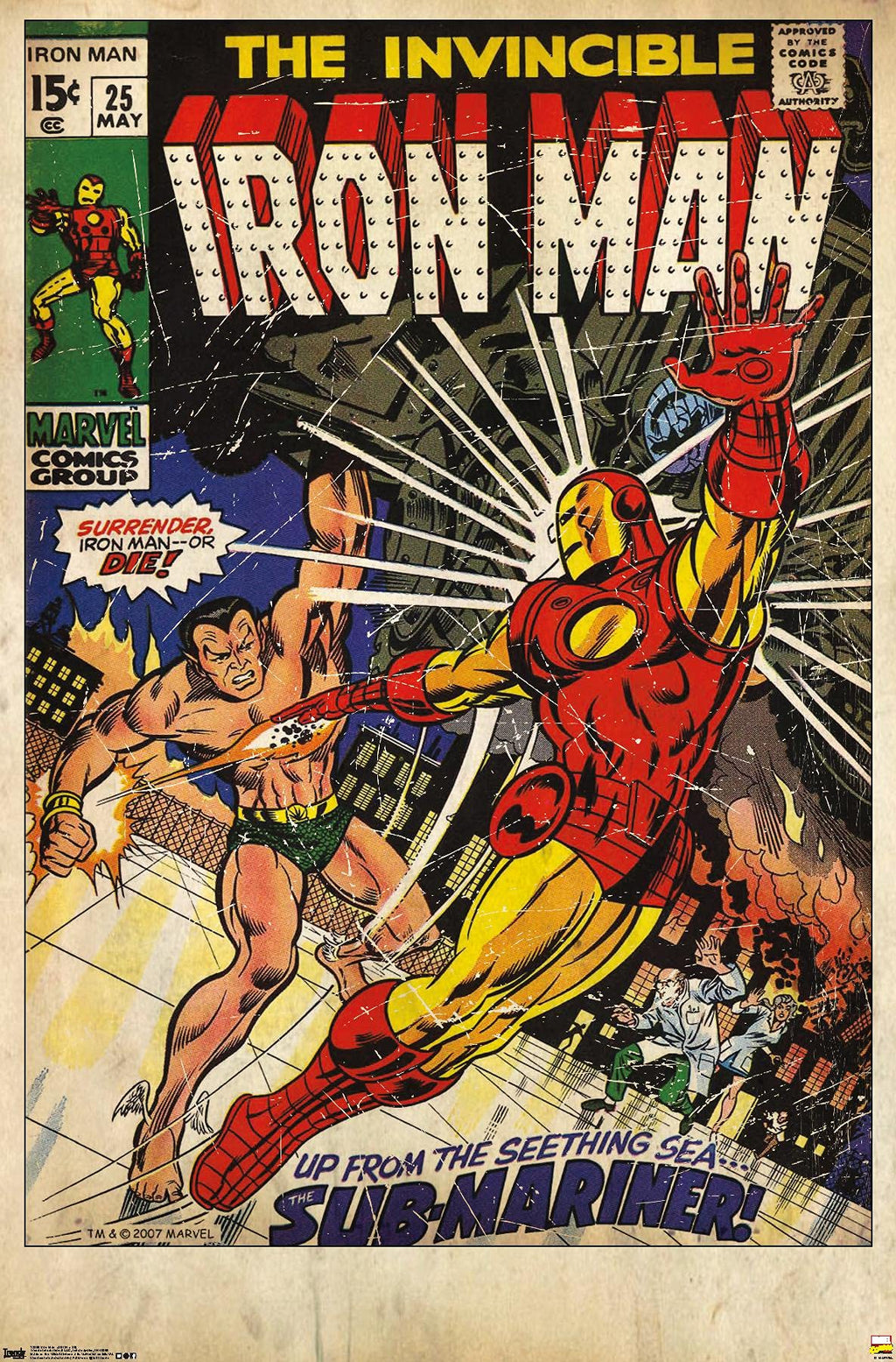Trends International 24X36 Marvel Comics - Iron Man - Cover #25 Wall Poster