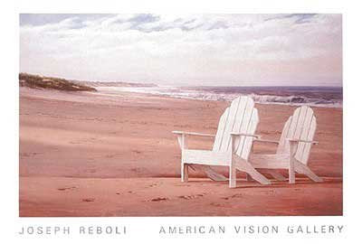 Flying Point Beach by Joseph Reboli. Size 36.00 X 24.00 Art Poster Print