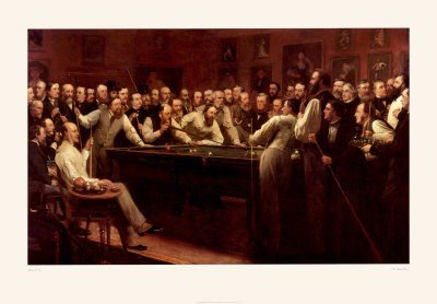 artworkforless.com The Billiard Room by Henry O'Neil - 27 x 39 inches - Fine Art Print/Poster