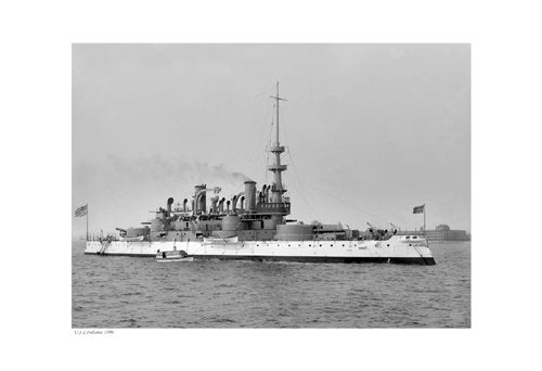 USS Indiana, 1896 10"x14" Art Print Poster