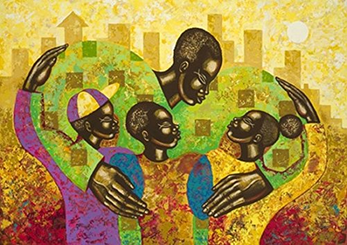 The Spirit of Fatherhood by Larry Poncho Brown - 22 x 29 inches - Fine Art Print / Poster