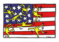 Untitled (Flag) Poster Print by Keith Haring (28 x 20)