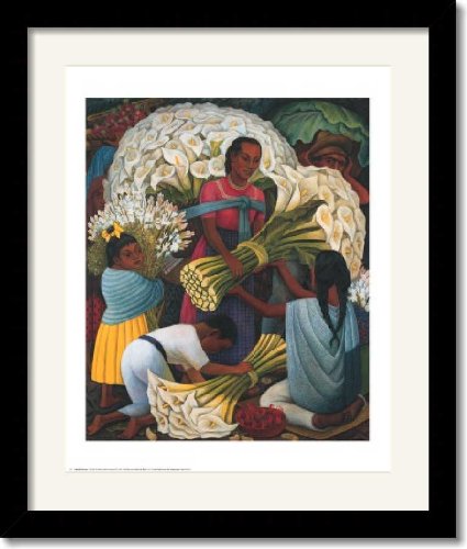 The Flower Vendor - Diego Rivera | Art Print Poster