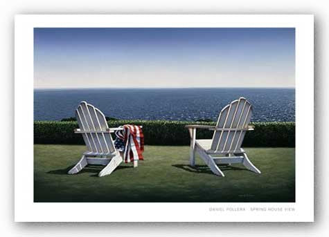 Spring House View by Daniel Pollera 10"x14" Art Print Poster
