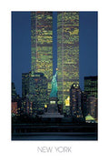 Statue of Liberty and the World Trade Center, N.Y. by Kamran Shaukat 24x36 Art Print Poster