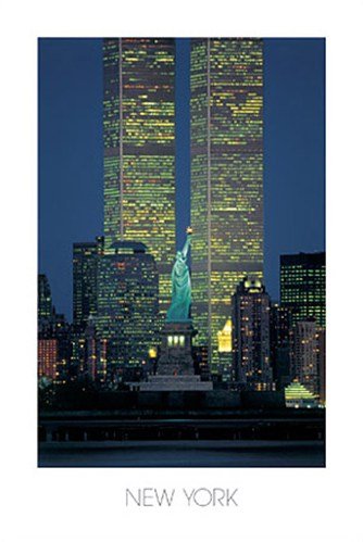 Statue of Liberty and the World Trade Center, N.Y. by Kamran Shaukat 24x36 Art Print Poster