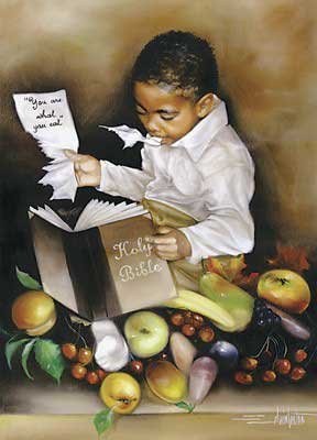 You Are What You Eat (His) by Edwin Lester . Art Print Poster 6.50 X 9.00
