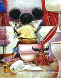 Crossword Puzzle by Frank Morrison (16x20 Inches) - African American Children Art