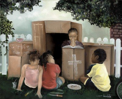 Lets Play Church by Edwin Lester Art Print