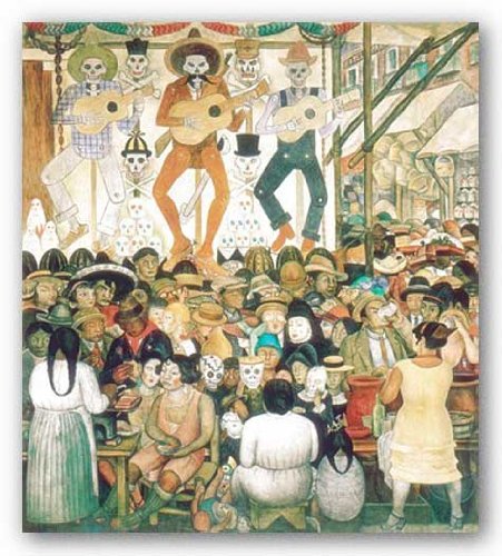 Bruce Teleky Dia de Muertos, 1924 by Diego Rivera 24"x21.375" Art Print Poster