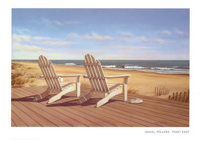 Point East Art Poster Print by Daniel Pollera, 34x24