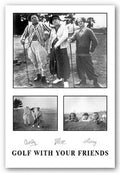 The Three Stooges: Golf with Your Friends Art Poster Print