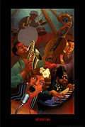 (21x36) Jazz Quintet Justin BUA art print POSTER urban NYC RARE