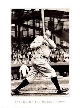 Sultan of Swat-Babe Ruth - Poster by Bettmann-Corbis (24 x 32)